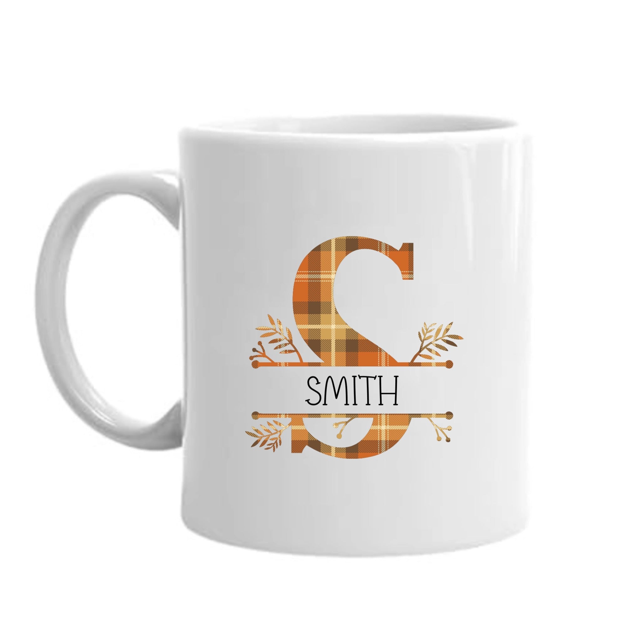 Autumn Monogram Mug (Right)