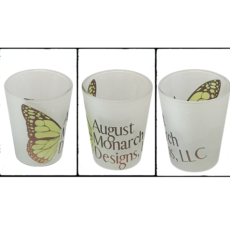 1.5oz Monarch Logo Frosted Shot Glass