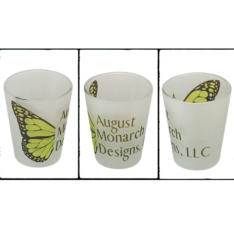 1.5oz Monarch Logo Frosted Shot Glass