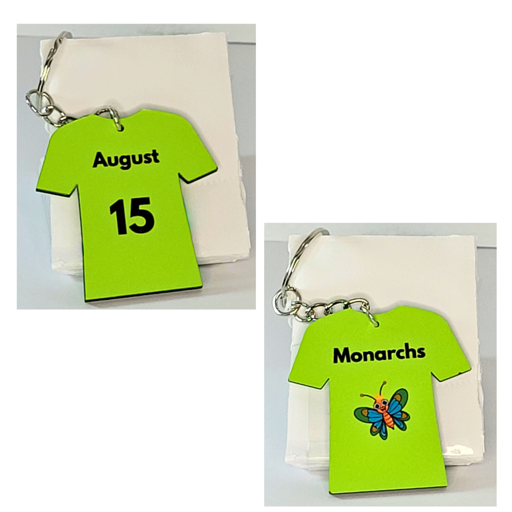 Custom Jersey Keychain